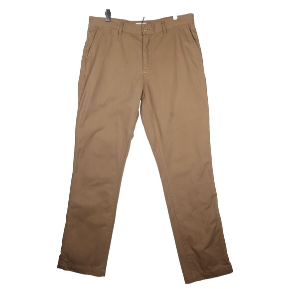 Taylor Stitch Khakis Pants Brown Tan Foundation Democratic Huckleberry 34 x 32 - Picture 1 of 9